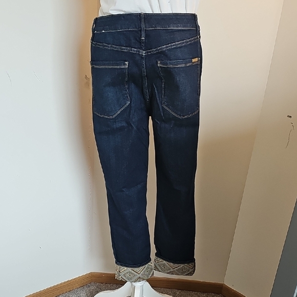 White House Black Market Dark Blue Slim Crop Jeans - Picture 4 of 7